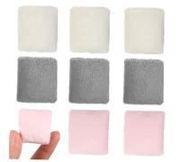 FUNOMOCYA 9pcs Miniature Plush Throw Pillows Cute Decorative Dollhouse Pillows for DIY Mini Home Decor Soft Mini Sofa Cushions in Pink Beige Gray for Realistic Tiny Bedroom Scenes