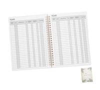 FUNOMOCYA Accounting Ledger Book Personal Checkbook Register Financial Tracker Notebook for Income and Expense Management with Layout for Efficient Financial Organization