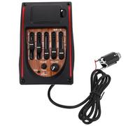 FUNOMOCYA Acoustic Guitar Pickup Preamp with 5-band Eq Equalizer and Tuner, Electric Acoustic Guitar Replacement Pickup with Endpin Cover for Enhanced Sound Quality