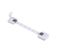 FUNOMOCYA Adjustable Cabinet Lock and Fridge Safety Straps Set for Baby and Kids, Easy to Install White Abs Material, Prevents Baby's Fingers from Being Caught, for Refrigerator and Cabinet