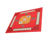 FUNOMOCYA Anti-slip Square Mahjong Tablecloth with Thickened Microfiber for Board Games Poker Dominoes Noise-reducing Table Mat with Bottom for Stable Indoor Gaming