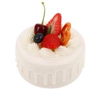 FUNOMOCYA Artificial Blueberry Cake Model PVC Simulation Dessert Prop Realistic Fake Cake Display for Photography Home Bakery Shop Decoration