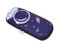 FUNOMOCYA Astronaut Pencil Case Space Themed for Boys and Girls Large Organizer Pouch Compartments Lightweight for School Backpack Adventures
