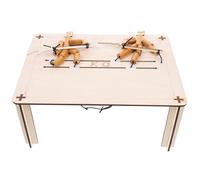 FUNOMOCYA Bamboo Fighting Doll Kit with Wooden Pk Table DIY Two-player Combat Game for Safe Bamboo Material Cognitive Play to Develop Finger Flexibility and Reaction Skills