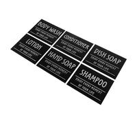 FUNOMOCYA Bathroom Labels Stickers for Shampoo Bottles Minimalist Oil Adhesive Skincare Organizing Decals for Toiletries Storage