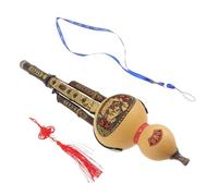 FUNOMOCYA Beginner Cucurbit Flute Handmade Chinese Instrument Purple Bamboo c Tone Hulusi Folk Music