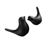 FUNOMOCYA Bird Ornaments Set of 2 Nordic Ceramic Bird Figurines Modern Minimalist Sculptures for Home Office Shelf Desk and Living Room Decoration Creative Photography Prop Gift Idea