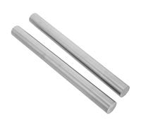 FUNOMOCYA Birth Certificate Holder Tube Waterproof Stainless Steel 2pcs Document Protector Metal Organizer Cylinder Universal Size Fit in Silver for Office and Family Storage