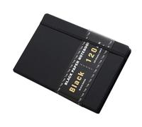 FUNOMOCYA Black Paper Notebook Pages Thick Blank Notepad for Sketching Journaling and Note Taking with Gel Pens and White Ink Compact DIY Black Cardstock Journal for Artists and Writers