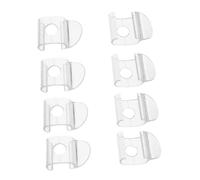 FUNOMOCYA Blind Pull Clips and Curtain Buckle Set 8pcs Plastic Roller Shade Handles Cordless Window Blind Repair Accessories for Venetian and Vertical Childproof Shade Pulls for Indoor Use