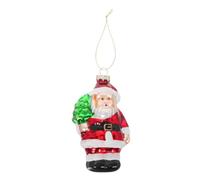 FUNOMOCYA Blown Glass for Decorating Trees Santa Ornament Hanging Decor with Artistic Creative Nonspherical Shape and Dazzling Effect for Christmas Tree and Holiday Party Favour
