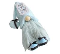 FUNOMOCYA Blue Gnome Doll Plush Sea Gnome Creative Holiday Ornament for Home Decor for Desktop Display Summer Ocean Theme