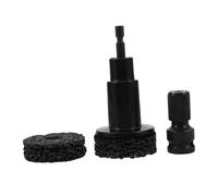 FUNOMOCYA Brake Hub Cleaning Kit with Abrasive Pads and Adapter Wear-resistant Abs Aluminum Alloy Rust Removal Tool for Car and Truck Wheel Maintenance Fast-action Tire Grinding Head