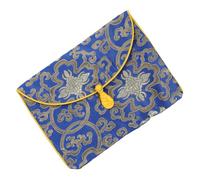 FUNOMOCYA Brocade Embroidery Books Storage Bag Zen Style Buddhist Scriptures Organizer Purse for Travel Hiking Camping Women