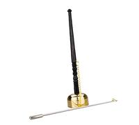 FUNOMOCYA Buddha Yin Qing Brass Hand Bell Practical Easy to Carry Golden and Black Meditation Instrument for School and Company Use