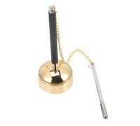 FUNOMOCYA Buddhist Ceremony Copper Chime Small Size Retractable Temple Ritual Brass Percussion Instrument for Pray to Buddha and Meditation