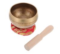 FUNOMOCYA Buddhist Meditation Singing Bowl Wooden Stick and Washer Himalayan Singing Bowls for Prayer and Relaxation