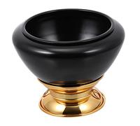 FUNOMOCYA Buddhist Sound Bowl Ornaments Chanting Bowl for Meditation Small Black Multipurpose Yoga Singing for Therapy Tibet Inspired Decorative for Home Yoga for Relaxation