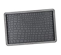 FUNOMOCYA Car Non Slip Pad for Dashboard Washable Reusable PVC Skid Mat with Rhinestone Decoration Flexible Oil Resistant Grip Mat for Phone and Interior Adornment in Vehicle