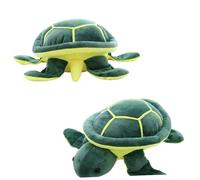 FUNOMOCYA Cartoon Stuffed Turtle Plush Soft Cotton Sea Turtle Animal Doll Sleep Companion Gift Green
