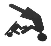 FUNOMOCYA Changing Station Sign Diaper Changing Sign Stainless Steel Black Easy Installation Versatile Use for Mother and Facilities 12x8 Inch