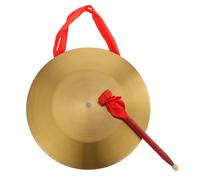 FUNOMOCYA Chinese Gong 30cm Copper Alloy Hand Gong with Crisp Sound and Hangable Design for Dancing and Concert, Musical Instrument