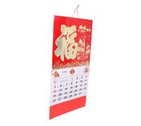 FUNOMOCYA Chinese Hanging Wall Calendar Year of Snake Gold Foil Daily Planner Office Accessories Family Organizer Decorative Lunar Year Calendar