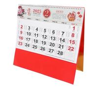FUNOMOCYA Chinese Lunar Calendar Wall Hanging Traditional Year Snake Planner Large Format Paper Monthly Organizer with Red Fu Character for Home Office Decor