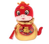 FUNOMOCYA Chinese Year Plush Snake Soft Cozy Zodiac Mascot Doll for Home Office Decor Lucky Chinese Lunar Year Stuffed Animal Gift