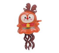FUNOMOCYA Christmas Wind Up Magical Dancing Octopus with Clockwork Reindeer Mechanism Interactive for Imaginative Play Festive Xmas Party Favor and Stocking Stuffer