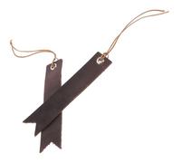 FUNOMOCYA Classic Leather Corner Bookmarks Set of 2 Handmade Page Markers for Students and Bible Readers