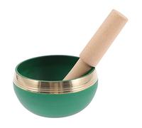 FUNOMOCYA Colorful Bowl Singing Bowl for Yoga Meditation Flat Bottom Handmade Buddhism Supply for Meditation Scenario