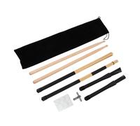 FUNOMOCYA Complete Drum Set with 5A Maple Wood Drumsticks Drum Brush and Tuning Key Percussion Instrument Accessories for Jazz and Practice Compact Storage Bag Included