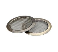 FUNOMOCYA Copper Resonator Guitar Sound Hole Covers for Dobro and Acoustic Guitars - Circular Grille Inserts with Stylish Vintage Design, Easy to Remove, Enhances Appearance