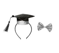 FUNOMOCYA Creative a Joyful a Headdress Graduation Headband and on Time Featuring Plastic Non-woven Fabric Materials with Hair that Stays on Firmly Easy to Increase Atmosphere