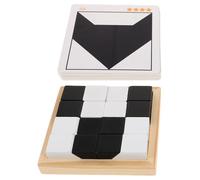 FUNOMOCYA Creative Wooden Puzzle Building Blocks for Educational Thinking Training for Family Interaction Safe Smooth Tabletop Game to Foster Imagination and Engagement