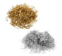 FUNOMOCYA Crinkle Cut Metallic Foil Shredded Paper for Gift Boxes Decorative Gold Silver Box Filler with Glossy Finish Sturdy Glitter Tissue for Weddings Parties and Holiday Packaging