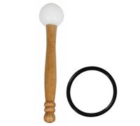 FUNOMOCYA Crystal Bowl Mallet Set with Wooden Handle and Rubber Ring, Easy to Carry and Produces Beautiful Knocking Sound, for Meditation and Relaxation during Mother's Day or Birthday