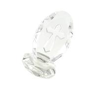 FUNOMOCYA Crystal Cross Desktop Ornament Crystal Glassware Chic Wedding Decoration Catholic Home Adornment Figurine for Christmas Collection and Religious Gifts