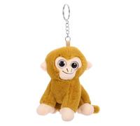 FUNOMOCYA Cute Plush Monkey Keychain Lightweight Stuffed Animal Bag Pendant Charm for Keys and Handbag Decor Portable Monkey Key Ring Friends and Family