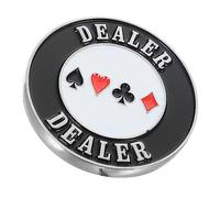 FUNOMOCYA Dealer Button Poker Guard Poker Accessory for Card Games Bright Color Design Novelty Poker Marker for Parties and Gambling Enthusiasts