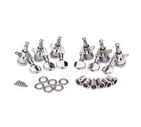 FUNOMOCYA Deluxe Tuning Pegs for Guitar Locking Machine Heads Guitar Tuners Half Moon Style Washers Screws Steel String