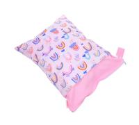 FUNOMOCYA Diaper Storage Bag Organizer Bags Large Capacity Mini for Boy Pul Pink