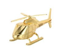 FUNOMOCYA Diecast Metal Helicopter Model Mini Zinc Alloy Aircraft Collectible for Boys Retro Aviation Decor Birthday Party Favor Impact-resistant