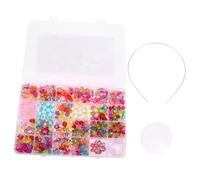 FUNOMOCYA DIY Beaded Set with Colorful Acrylic Beads for Educational Craft Kit Enhances Creativity Logical Thinking and Skills