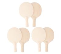 FUNOMOCYA DIY Blank Wooden Table Tennis Rackets Grips for Crafting and Playing Lightweight Sturdy