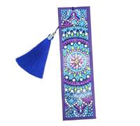 FUNOMOCYA DIY Bookmark Kit with Datura Pattern Resin Beads Handmade Bookmark Craft with Tassel for All Ages Follow Art Decor