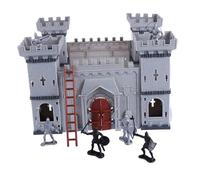 FUNOMOCYA DIY Castle Soldiers Model for Colorful Assembled with Environmental Plastic Enhances Ability and Military Knowledge Lightweight for Imaginative War Play and Grass