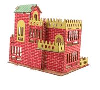 FUNOMOCYA DIY Miniature Wooden House Model Kit for Precision-cut Plywood Puzzle Hand-assembled Educational Construction for Early Learning and Spatial Skill Development