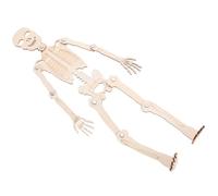 FUNOMOCYA DIY Small Human Skeleton Model Kit for Education Wooden Bone Assembly for Interactive Anatomy Learning Tool Visual Study Aid for Students and Parents